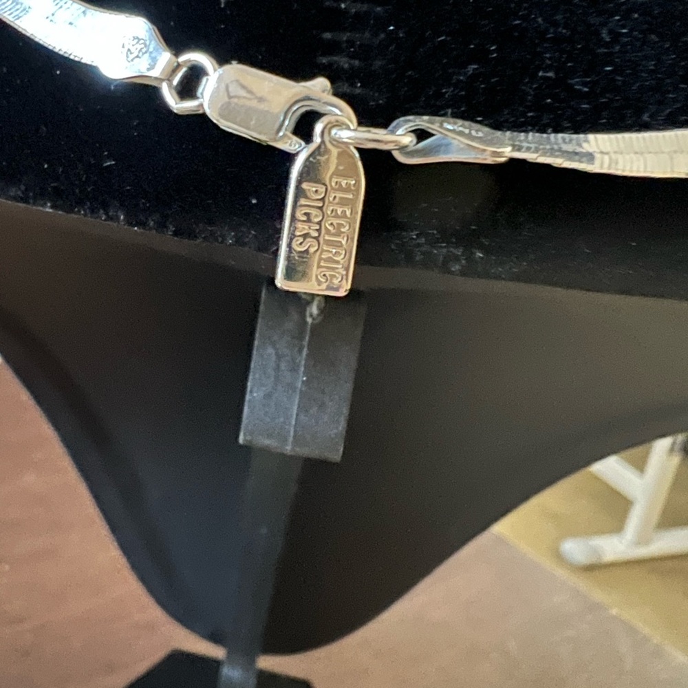 Electric Picks Silver Python Necklace - image 3